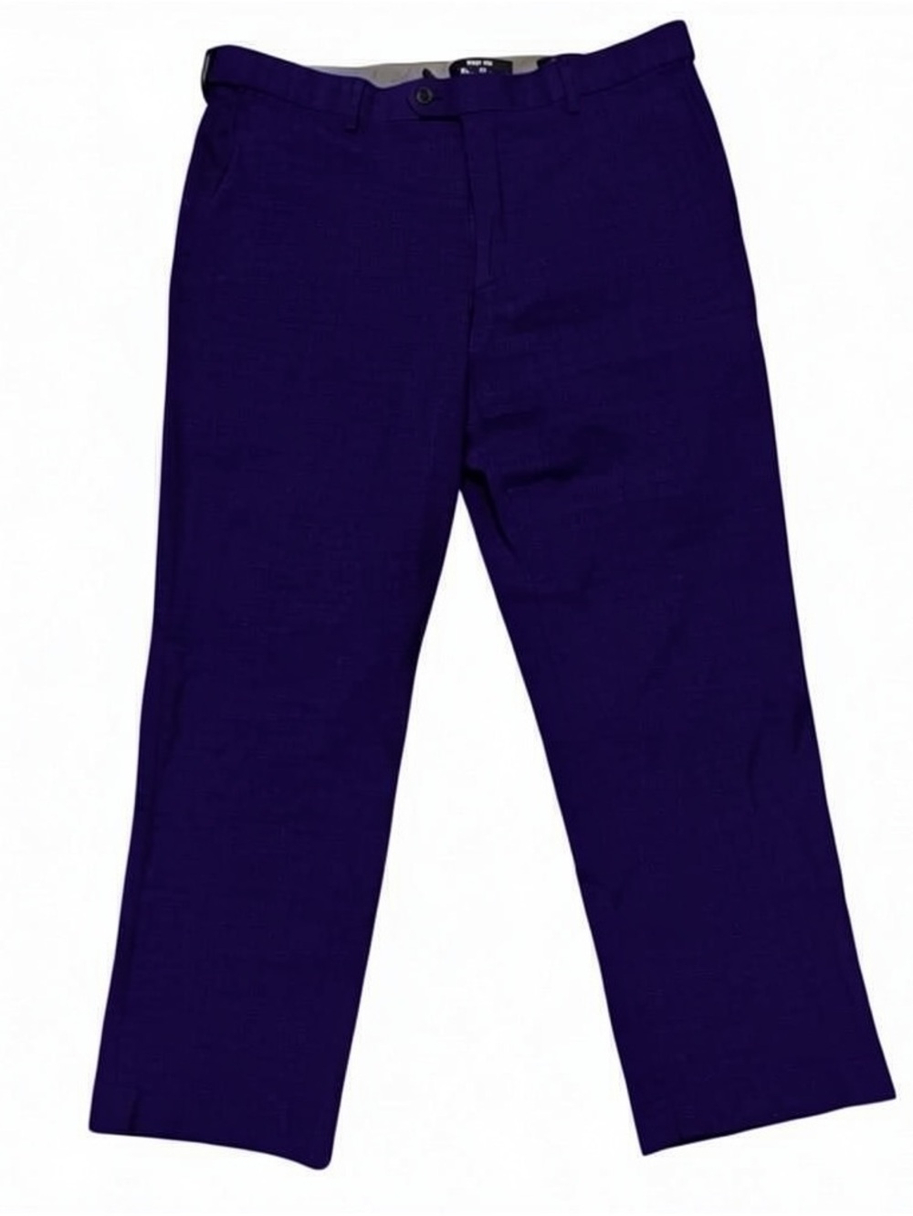 Lands' End Men's 100% Wool Traditional Pants  Navy‎ Blue Size 36